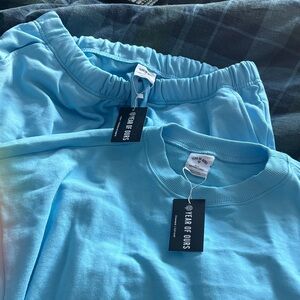 Year of Ours Light Blue Lounge Set